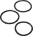 Textured hair ties, black, 12 pieces - Image 3