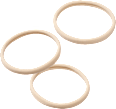 Soft, blonde hair ties, 9 pieces - Image 3