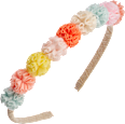 Headband with colorful pom-poms, 1 pc. - Image 2