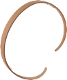 Curved headband, black/brown, 1 pc. - Image 4
