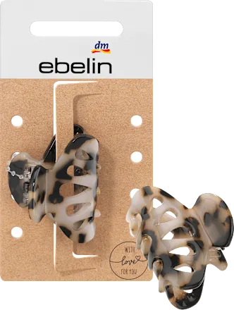 Hair clip small T-shell look, 1 pc