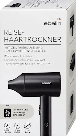 Travel hairdryer, 1 pc.