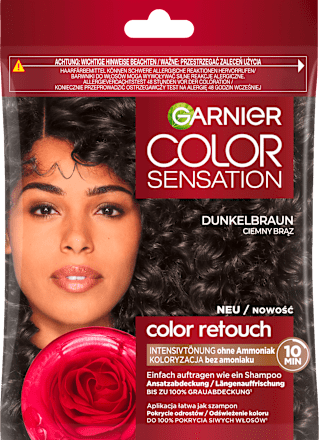 Intensive dark brown hair dye, 1 pc.