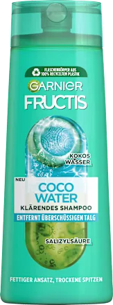 Coco Water Shampoo, for oily roots & dry ends, 400 ml