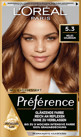 Hair color 5.3 Light Golden Brown, 1 pc.