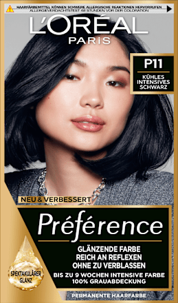 Hair color P11 Cool Intense Black, 1 pc.