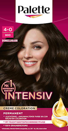 Hair color 4-0/800 Dark Brown, 1 pc.