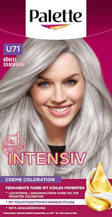 Hair color U71 Cool Silver Grey, 1 pc.