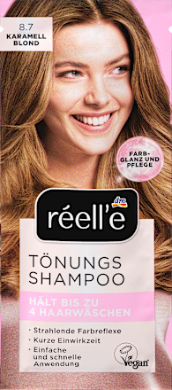 Tinting shampoo 8.7 Caramel Blonde, 14 ml